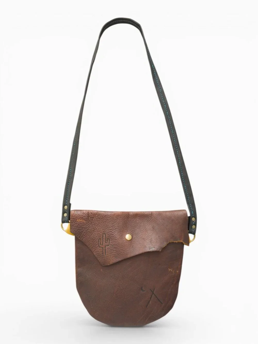 Gretel Montana Leather Crossbody Bag, Southwestern Design, Made in USA